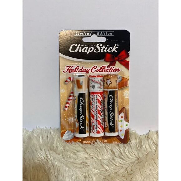 Chapstick Holiday Collection New Candy Cane Pumpkin Pie Sugar Cookie - Picture 1 of 2